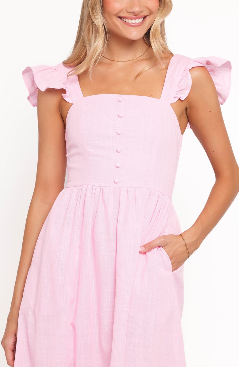 Petal & Pup Tiarne Fit & Flare Midi Dress, Alternate, color, Pink