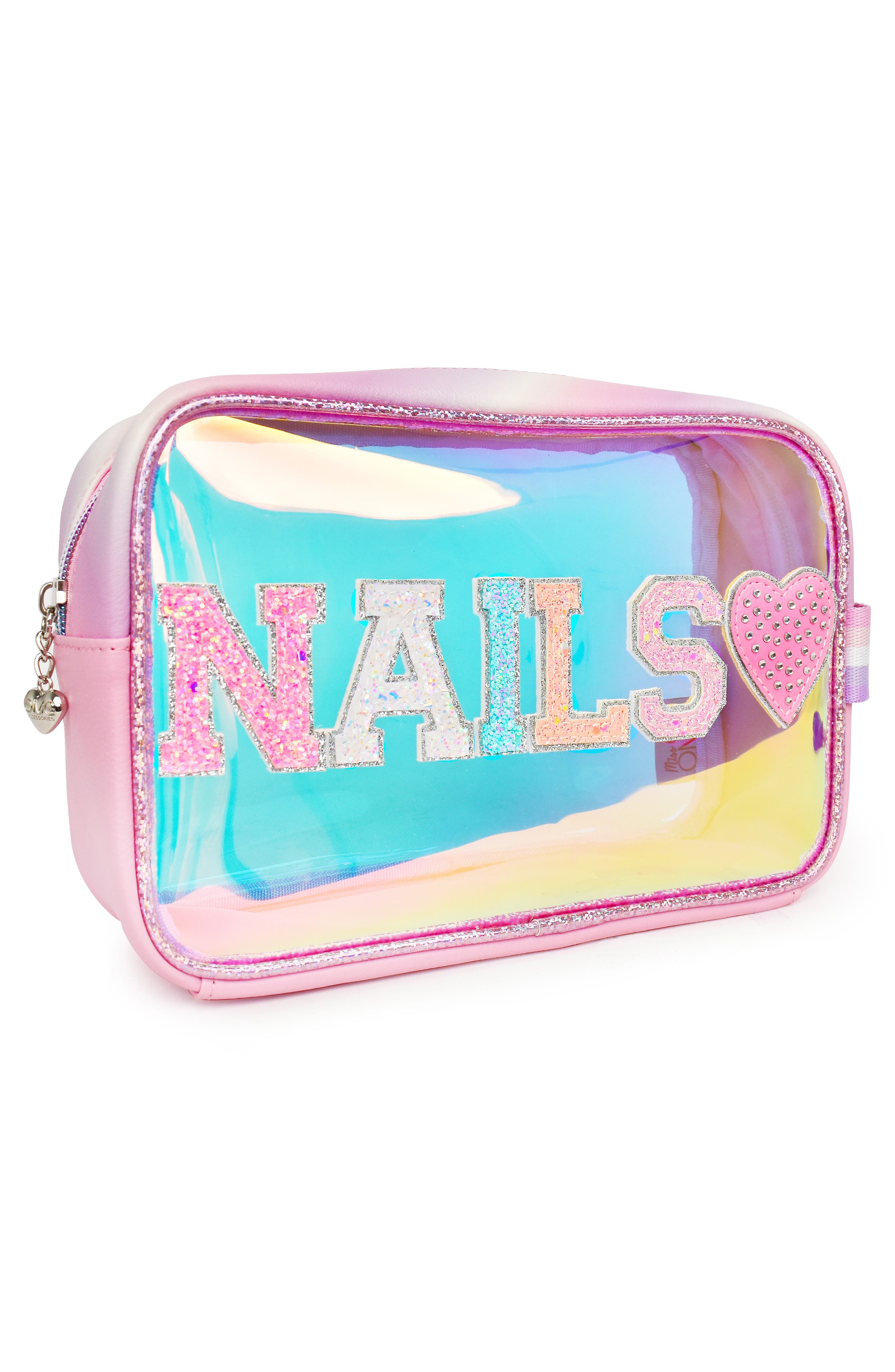 OMG Accessories Kids' Nails Heart Pouch, Alternate, color, 