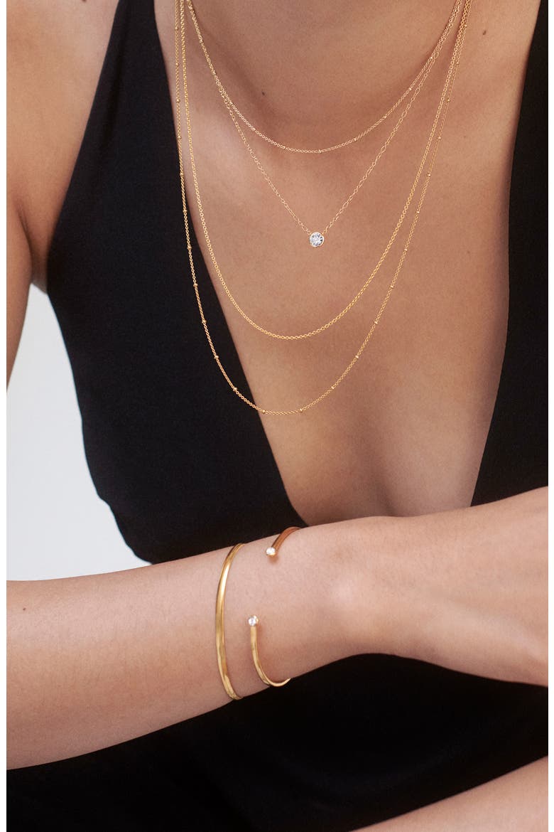 Lab Grown Diamond Pendant Necklace, Alternate, color, 18K GOLD VERMEIL