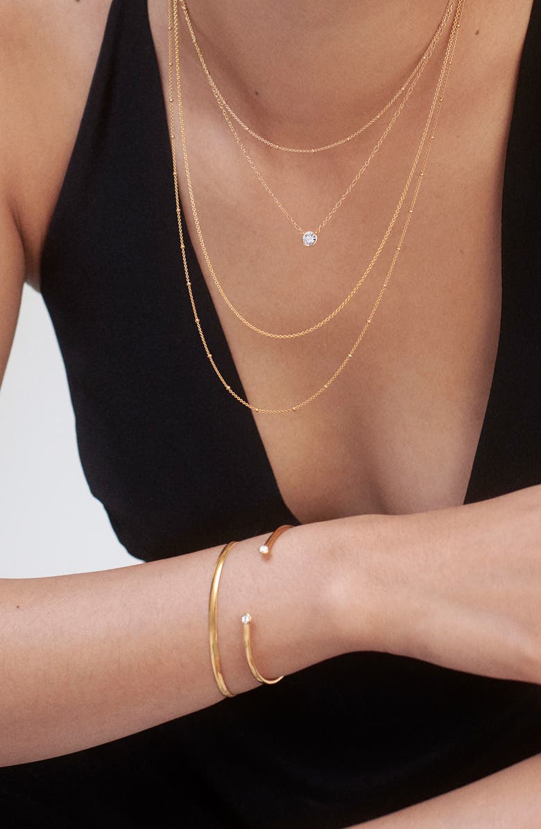 Monica Vinader Lab Grown Diamond Pendant Necklace, Alternate, color, 18K Gold Vermeil