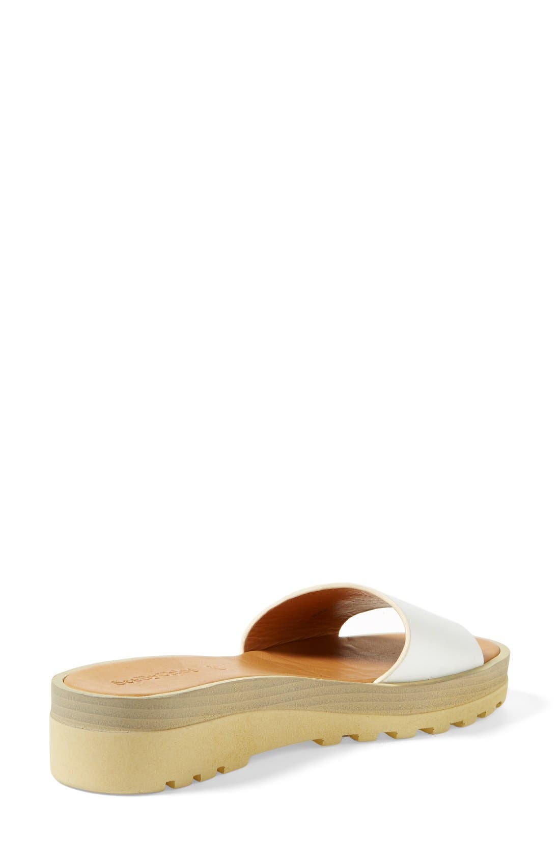Slide Sandal, Alternate, color, WHITE