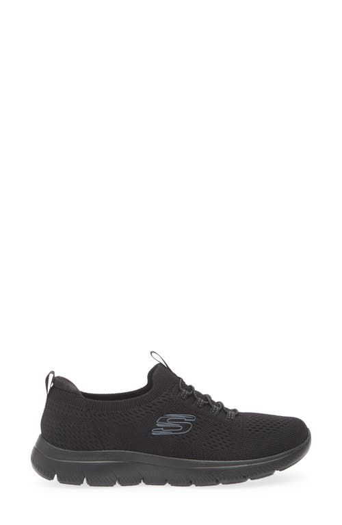 Skechers Summits Knit Sneaker In Black
