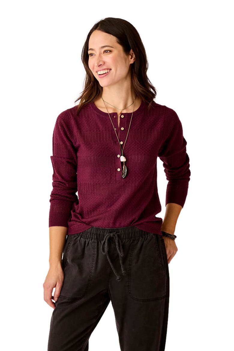 Amara Pointelle Sweater, Main, color, Nirvana