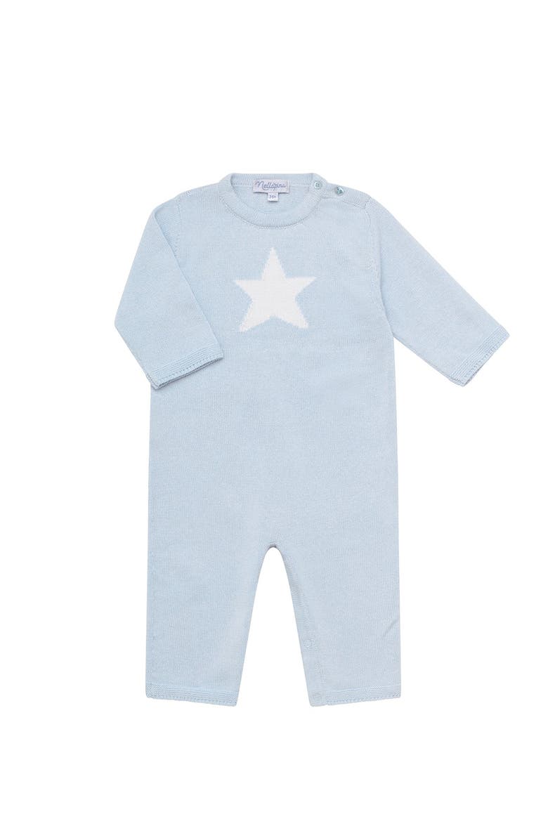 Nellapima Star Knit Bodysuit - Baby, Main, color, Blue
