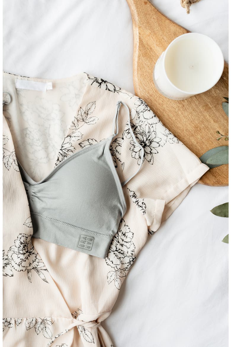 Everyday Seamless Bra With Back-Closure, Alternate, color, Natural Grey