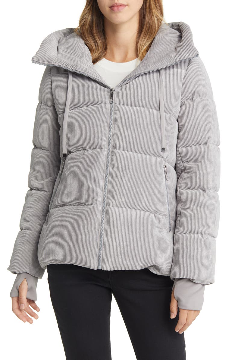 Sam Edelman Hooded Corduroy Puffer, Alternate, color,