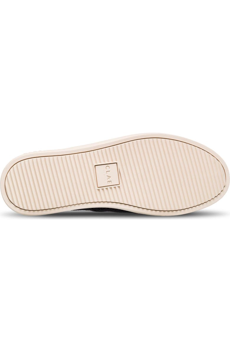 CLAE Bruce Knit Low Top Sneaker, Alternate, color, Black