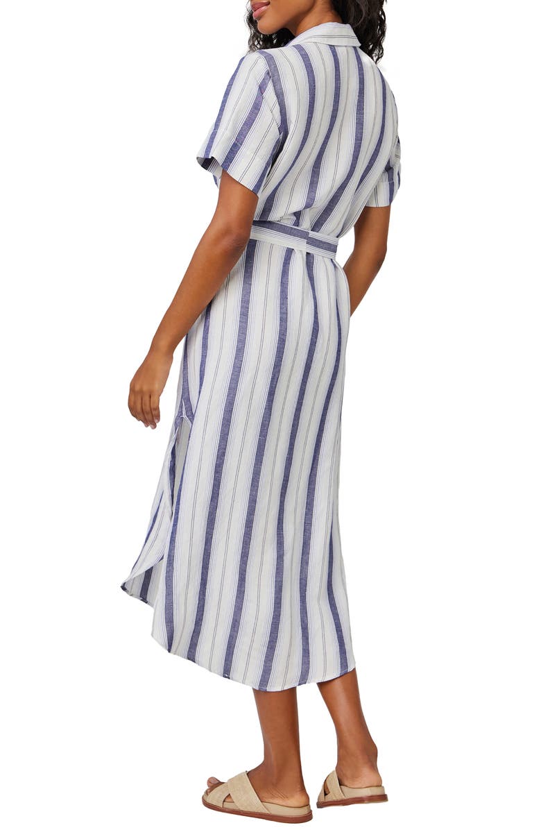 Bella Dahl Stripe Linen Blend Shirtdress, Alternate, color,