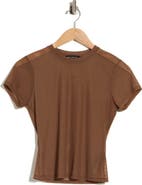 Good American Printed Mesh T-Shirt