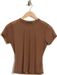 Good American Printed Mesh T-Shirt