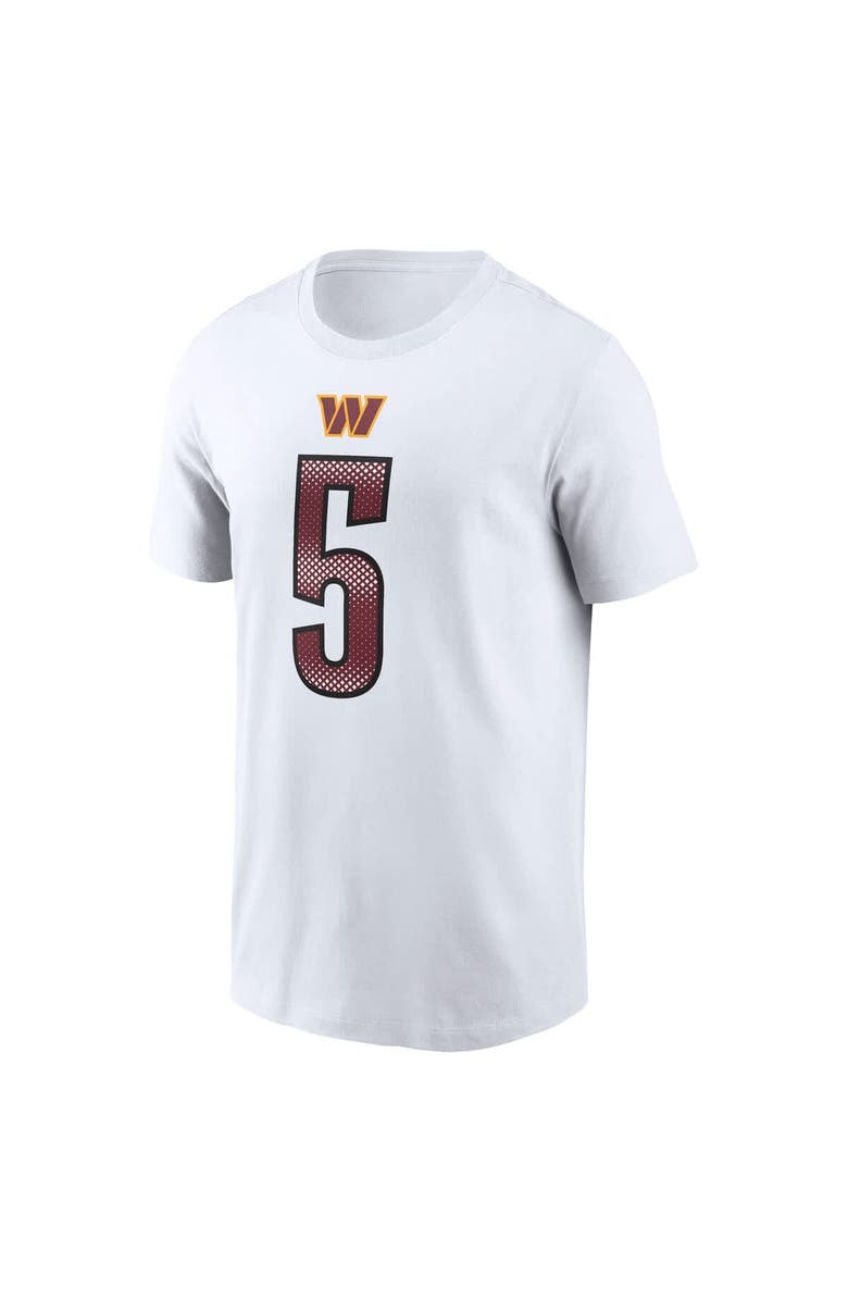 Nike Men's Nike Jayden Daniels White Washington Commanders Name & Number T-Shirt, Alternate, color, White