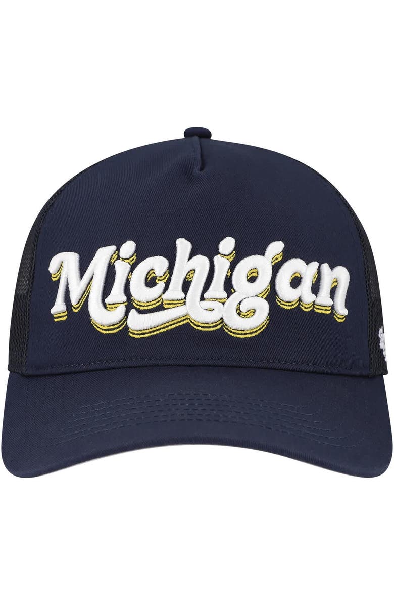 '47 Women's '47 Navy Michigan Wolverines Biloxi Hitch Adjustable Hat, Alternate, color, Navy