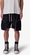 mnml Faux Leather Pocket Geo Shorts