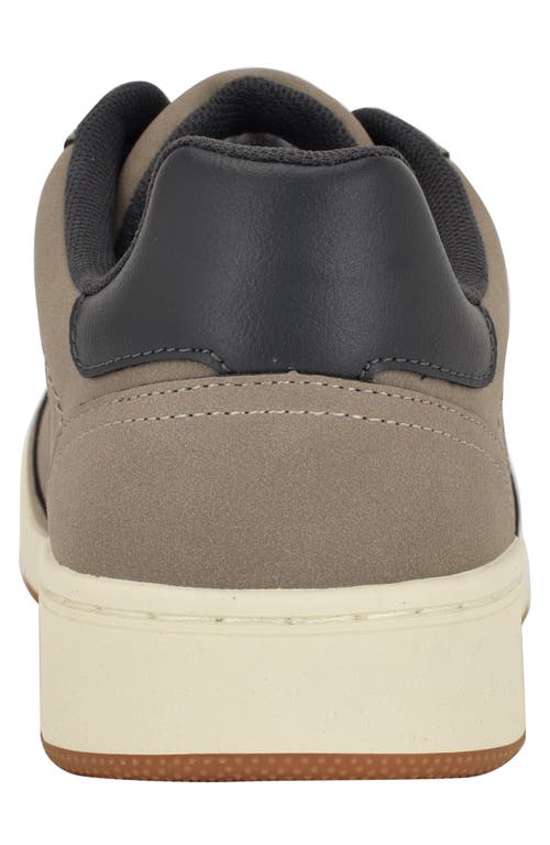 Guess Men's Frollo T-toe Lace Up Fashion Sneakers In Taupe