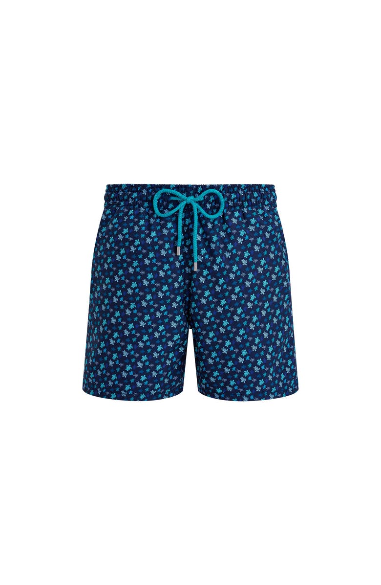 Vilebrequin Men's Micro Ronde Des Tortues Rainbow Swim Shorts, Main, color, Peacock