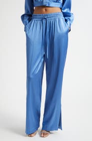 Cinq à Sept Damoni Wide Leg Satin Pants