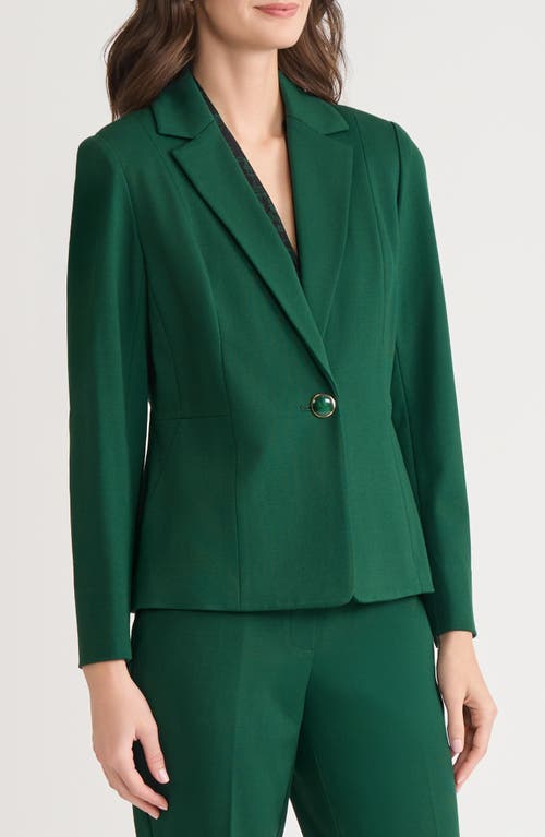 Kasper Notch Waist Seam Jacket In Green