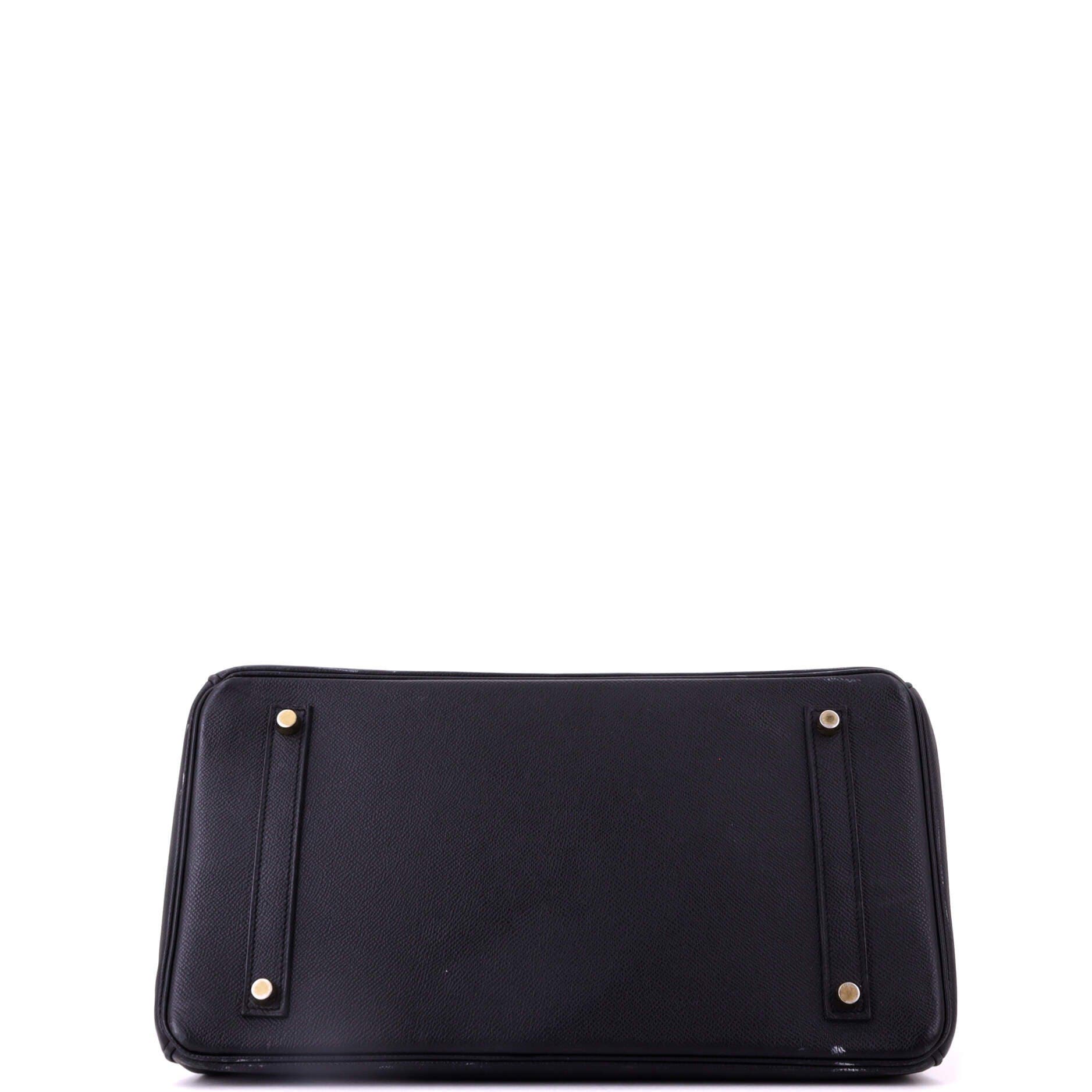 Pre-Owned Hermes Birkin Handbag Black Epsom with Gold Hardware 35, Alternate, color, Noir