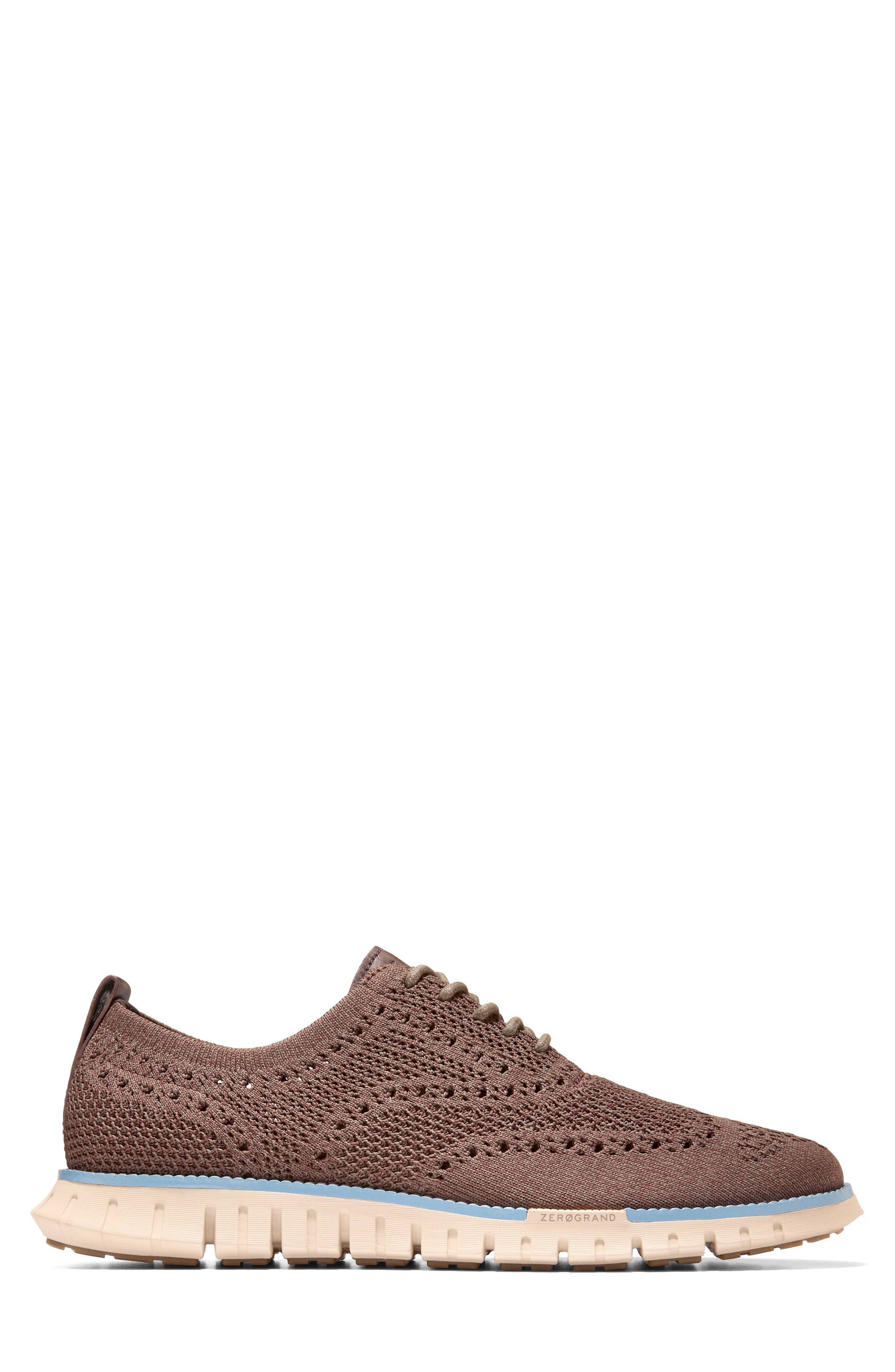 Cole Haan ZERØGRAND Remastered Stitchlite Wingtip Oxford, Alternate, color, Deep Olive / Forever Blue