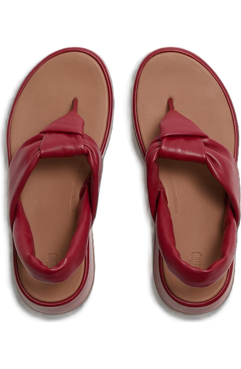 FitFlop F Mode Knot Sandals, Alternate, color, Burnt Berry
