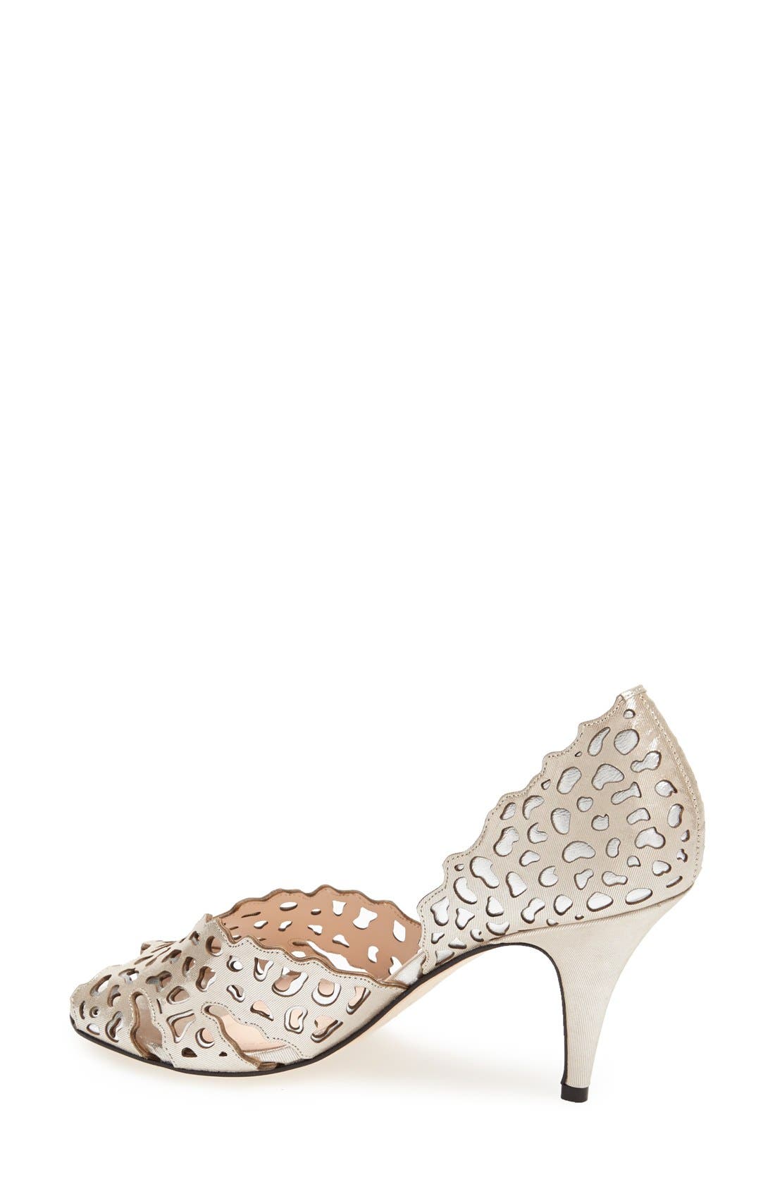 'Artesia' d'Orsay Pump, Alternate, color, SILVER