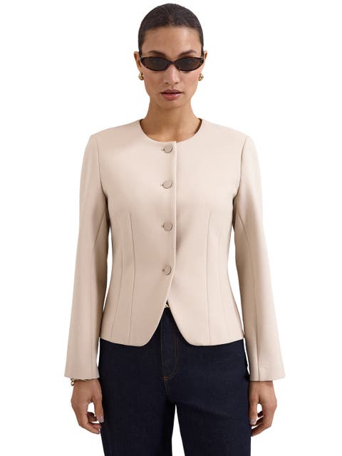 Carla Sculpted Ponte Jacket
