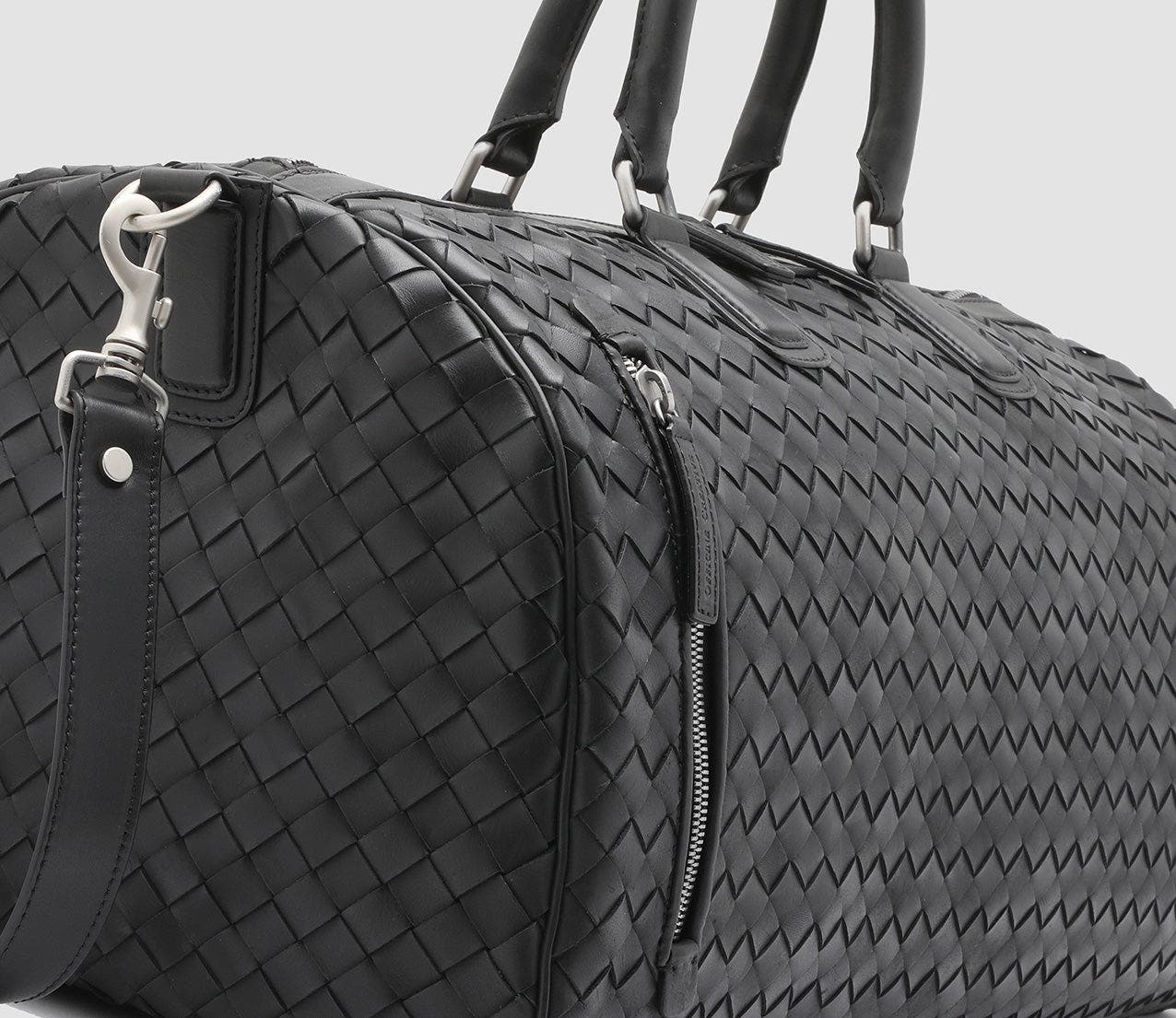 Officine Creative Armor 01 Hand-Woven Tote Bag, Alternate, color, Black