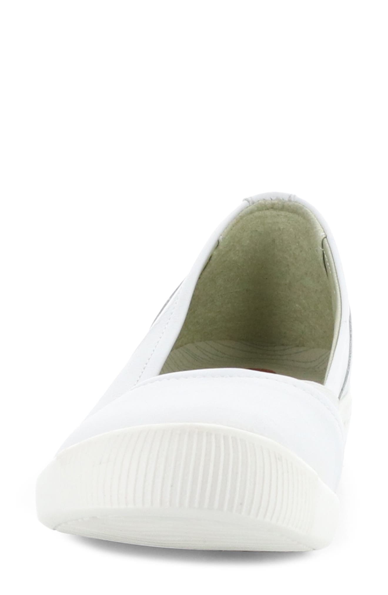 Softinos by Fly London Fly London Ilsa Ballet Flat, Alternate, color, 007 White Smooth Leather