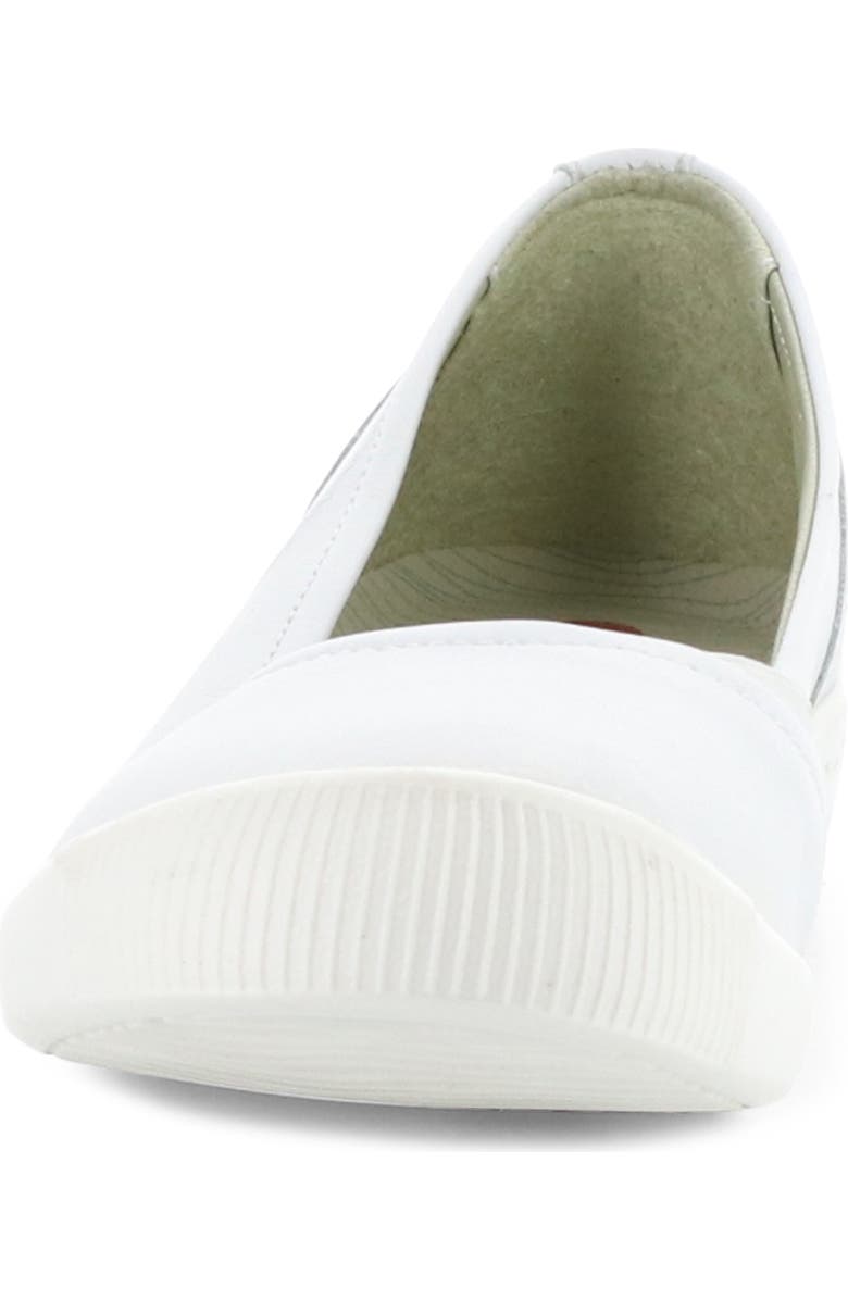 Softinos by Fly London Fly London Ilsa Ballet Flat, Alternate, color, 007 White Smooth Leather