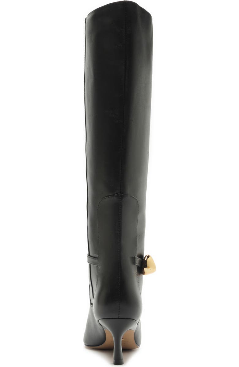 Arezzo Farrah Pointed Toe Knee High Boot, Alternate, color, Black