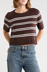 Vigoss Nautical Stripe Cotton Blend Sweater