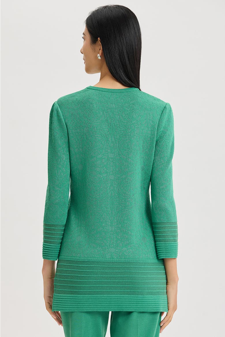 Classic Burnout Medallion Soft Knit Tunic, Alternate, color, Kelly Green