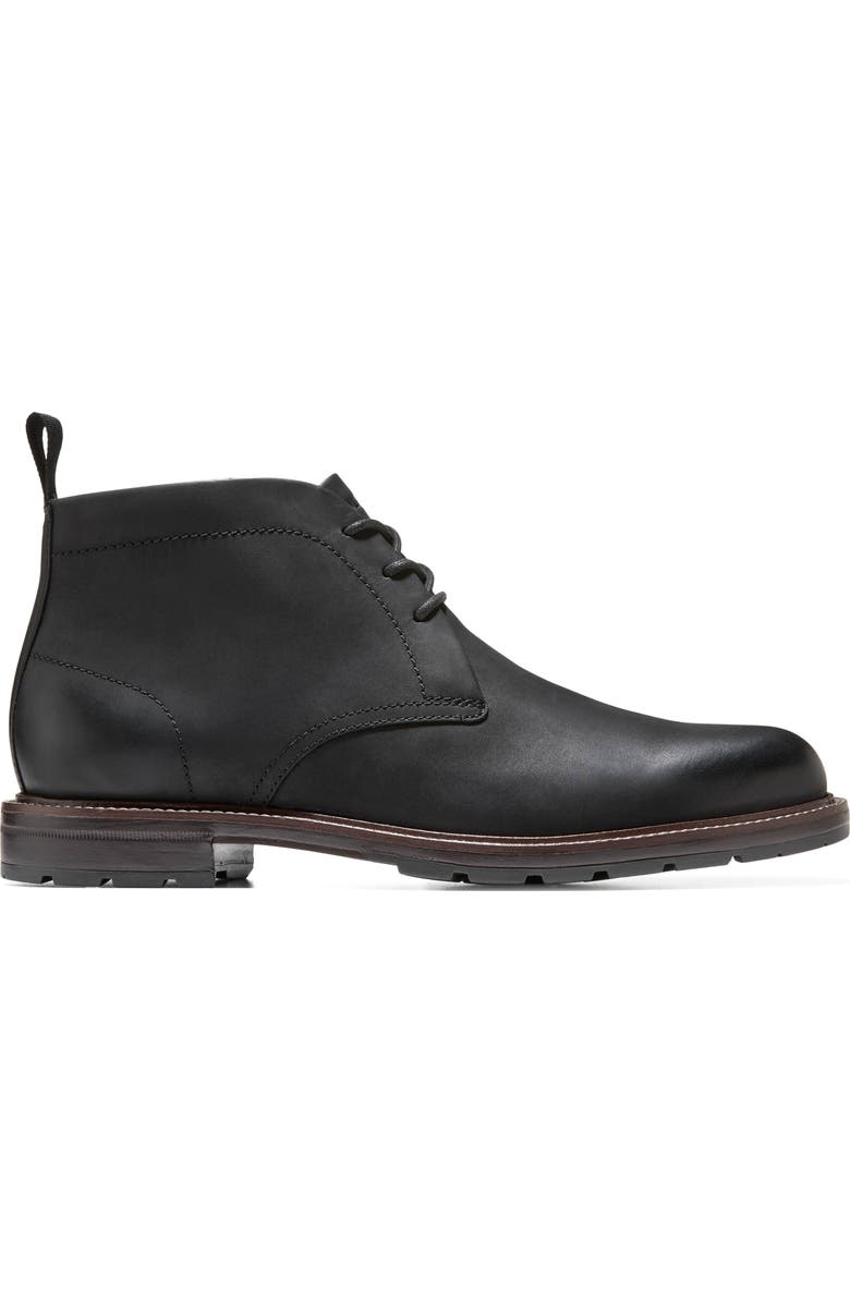 Cole Haan Roundhill Grand Waterproof Chukka Boot, Alternate, color, Black Nubuck / Dark Natural