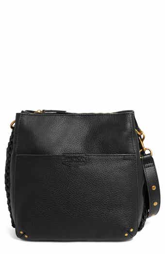 AMERICAN LEATHER CO. Luca Triple Pocket Leather Crossbody Bag