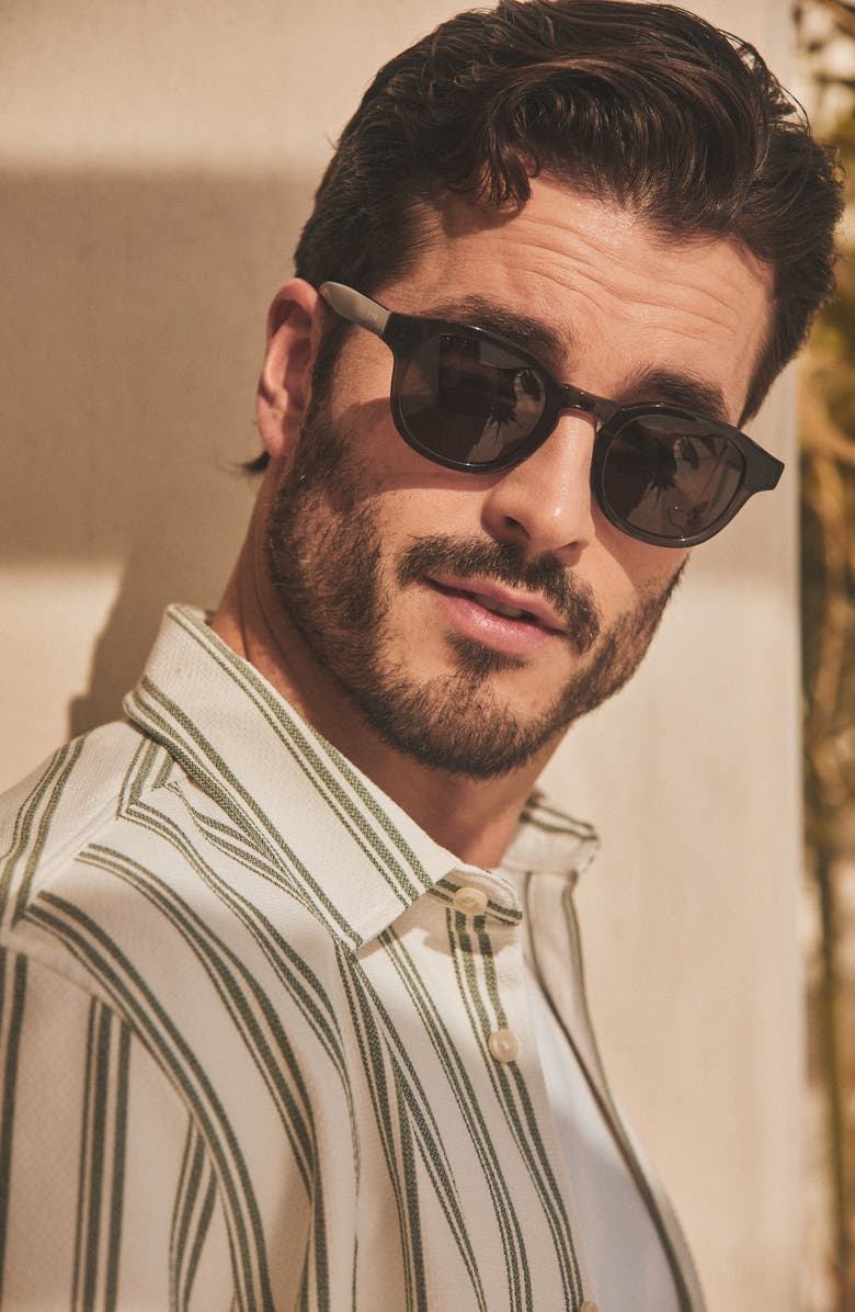 DIFF Arlo XL 50mm Polarized Small Round Sunglasses, Alternate, color, 