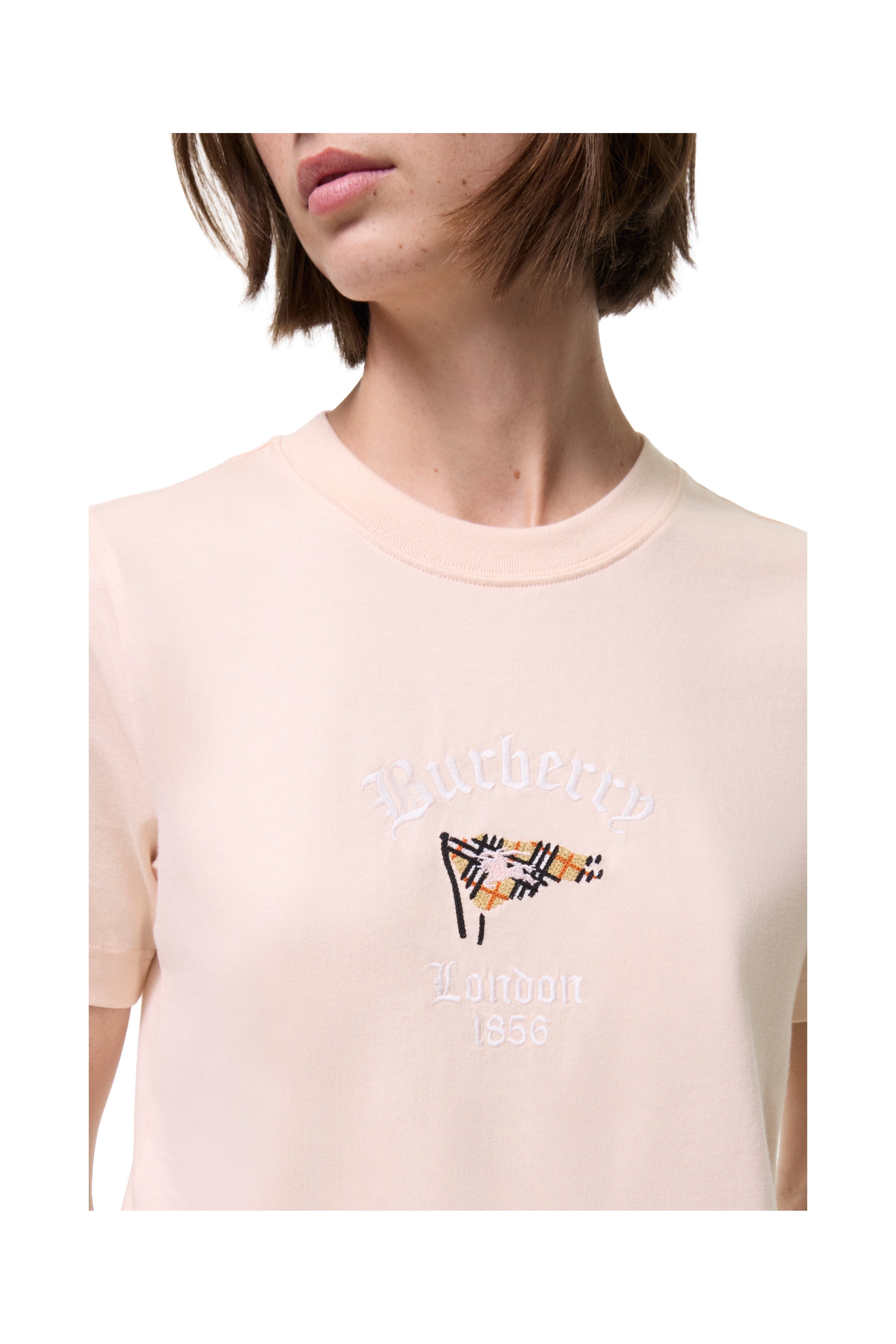 Burberry Check Flag Cotton T-shirt (Women) | Nordstrom