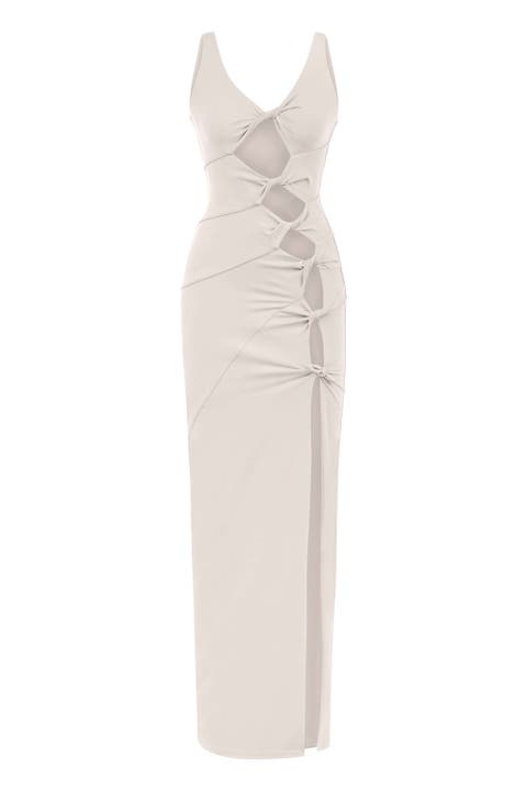 Sara Dress - Elegant Cut-Out Maxi | Event Wear