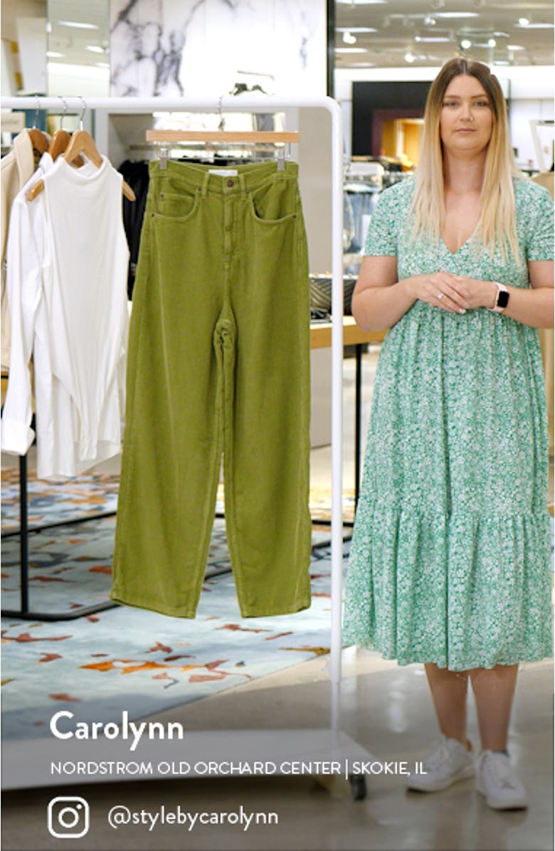 Baggy Cord High Waist Jeans, sales video thumbnail