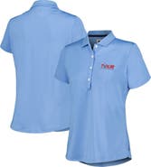 FOOTJOY Women's FootJoy Light Blue TOUR Championship Solid Lisle Polo