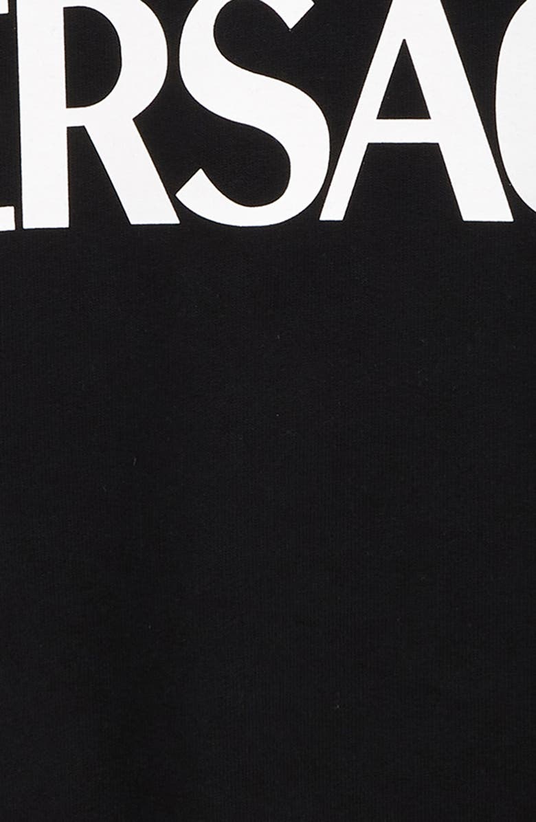 Versace Kids' La Greca Cotton Logo Sweatshirt, Alternate, color,