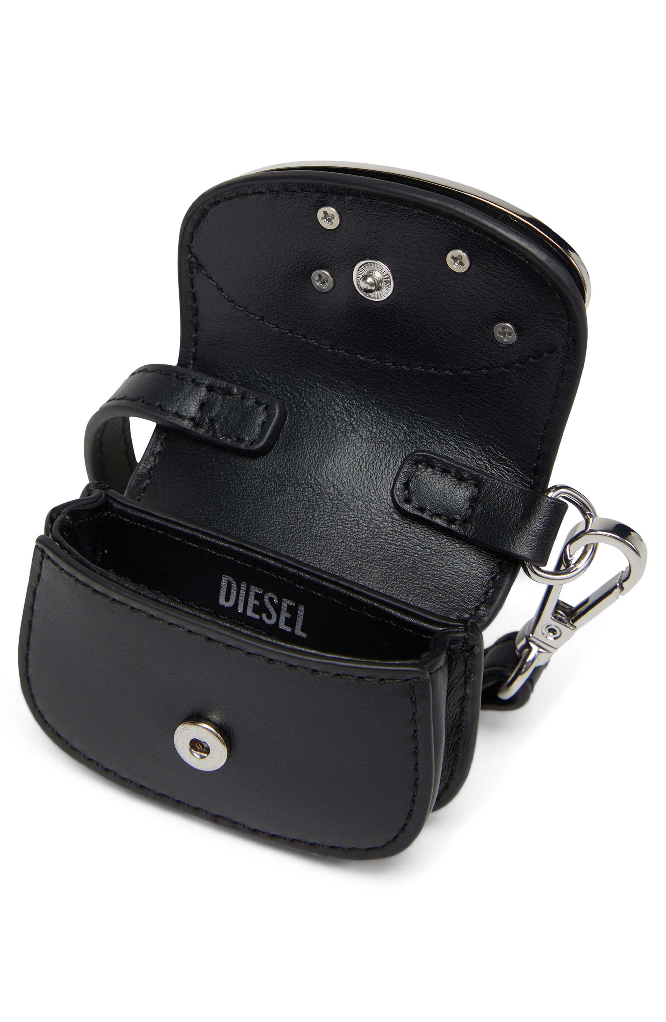 DIESEL<sup>®</sup> Micro 1DR Leather Bag Charm, Alternate, color, 