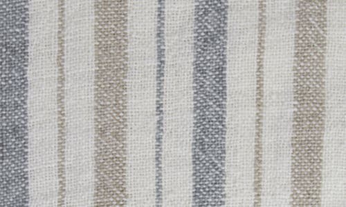 Pom Pom At Home Naples Striped Throw In Ocean/natural