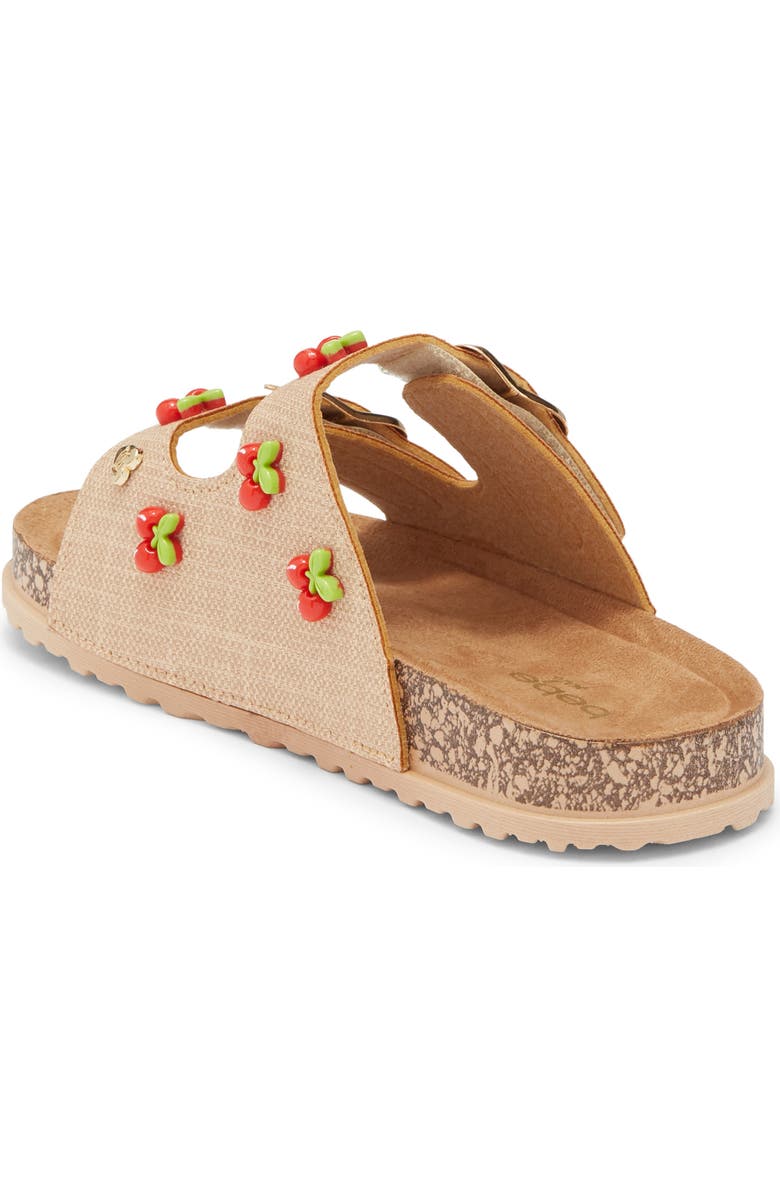 bebe Kids' Cherries Sandal, Alternate, color, Tan
