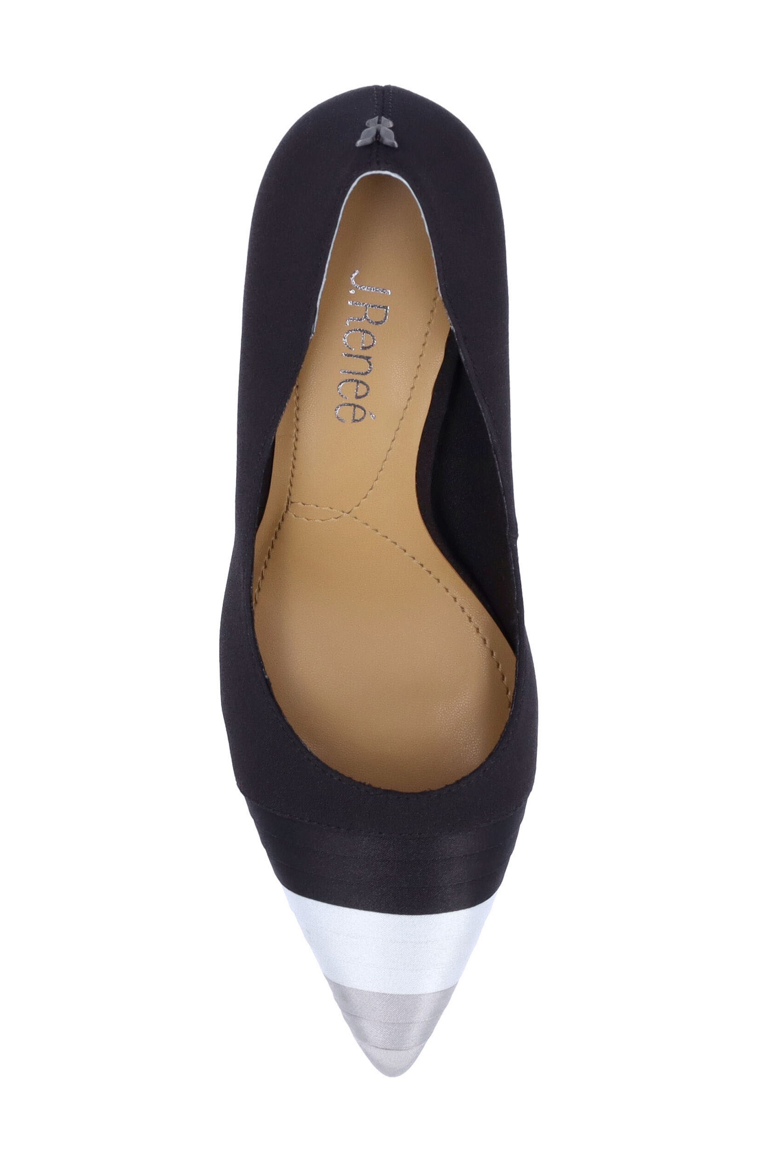 J. Reneé Garbina Pointed Toe Pump, Alternate, color, Black