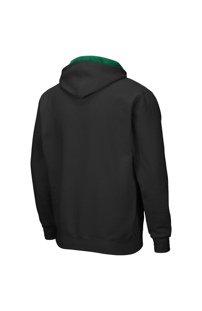 COLOSSEUM Men's Colosseum Black North Dakota Arch & Logo 3.0 Full-Zip Hoodie, Alternate, color, Black