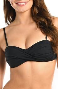 La Blanca Island Goddess Twist Bandeau Bikini Top