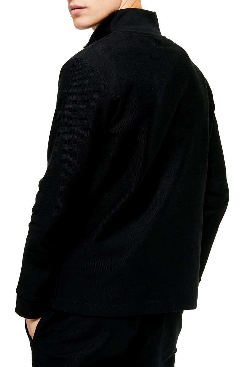 Quarter Zip Pullover, Alternate, color, BLACK