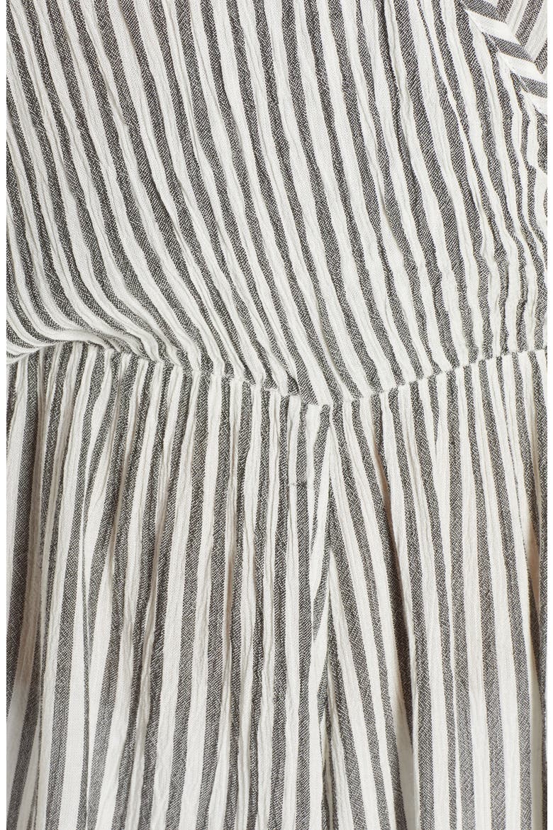 Stripe Cover-Up Romper (Nordstrom Exclusive), Alternate, color, CHARCOAL/ WHITE STRIPE