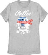 Star Wars Women's Star Wars Christmas Chillin R2-D2  Graphic T-Shirt
