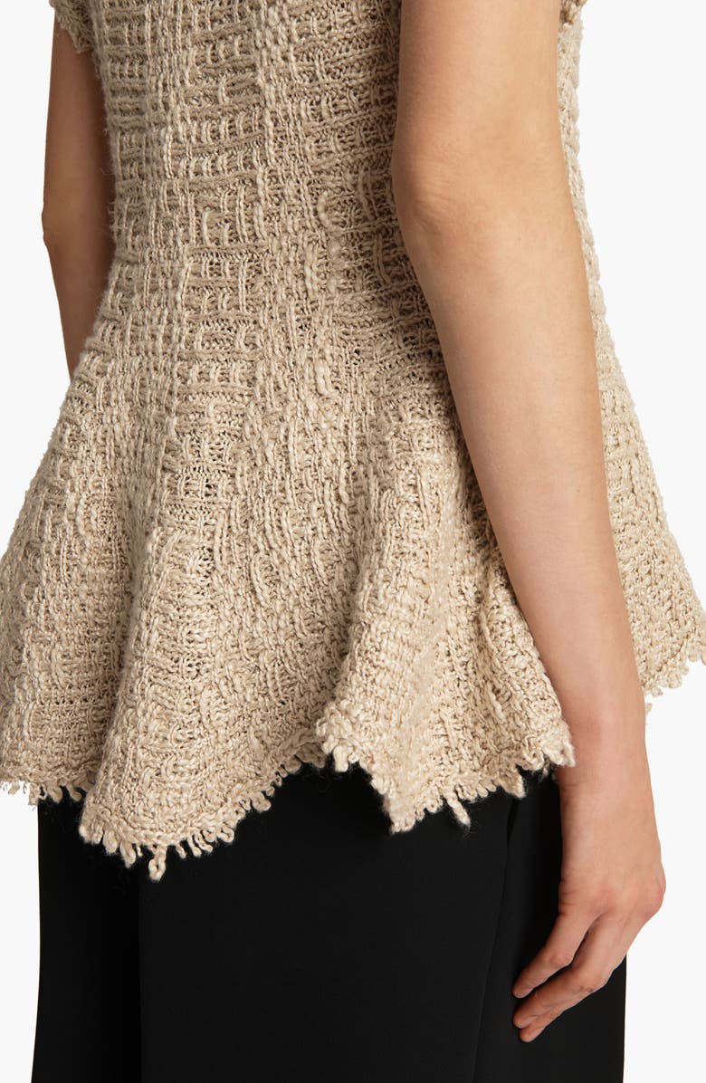 Khaite Gilles Funnel Neck Hemp & Silk Sweater, Alternate, color, 